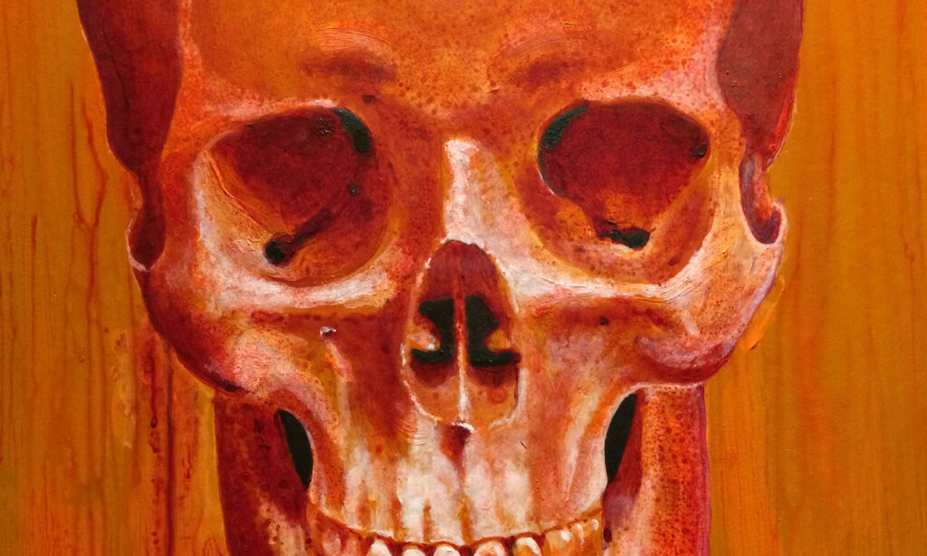 Schädel – Orange